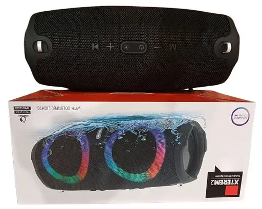Портативная колонка Xterem2 Bluetooth переносной динамик Блютуз Большая 28 см IPX5 Черная - фото 10