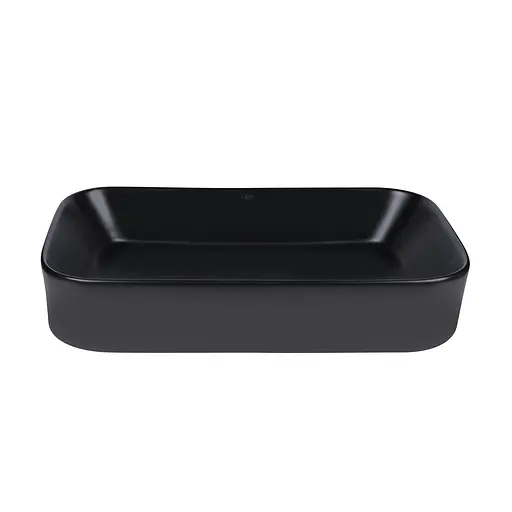 Умивальник Qtap Scorpio 550x390x120 Black matt QT14112243MBN, Чорний матовий - фото 2