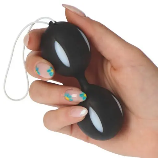 Вагінальні кульки Toyz4lovers Candy Balls Taffy чорні 10x3.5 см - фото 1