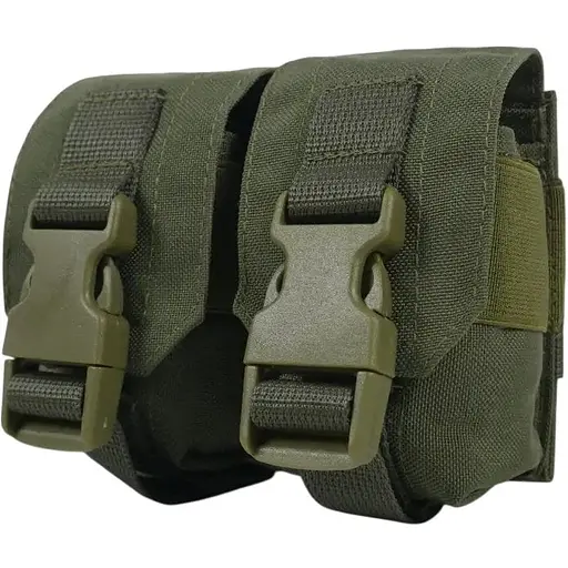 Подсумок Kiborg под 2 гранаты Khaki (1000-k4072)