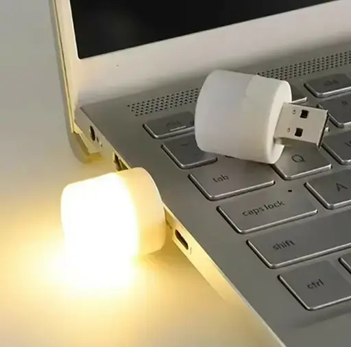 Портативна USB світлодіодна лампа-нічник із теплим (3000К) світлом, працює від Power Bank, та ін. ґаджетів 5В - фото 3