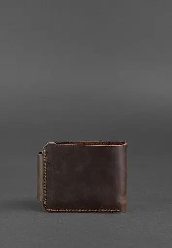 Мужской кожаный портмоне Zeus 9.0 темно-коричневый - фото 4