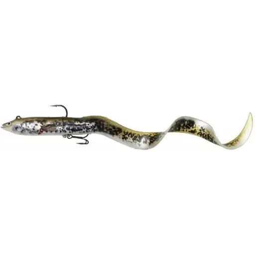 Силікон Savage Gear 4D Real Eel 300mm 80.0g Чорний/Жовтий (1013-1854.17.20)