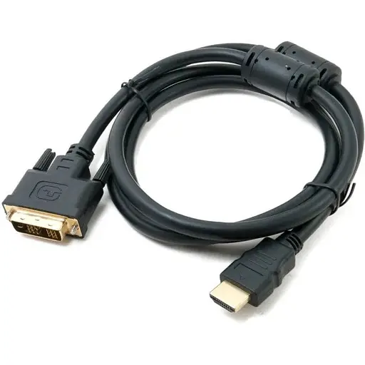 Кабель Atcom Dvi-D HDMI шнур адаптер 2 феррита 1.8 м черный