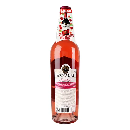 Вино Aznauri Strawberry розовое сладкое 0.75 л - фото 4