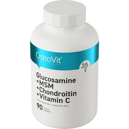 Диетическая добавка OstroVit Glucosamine + MSM + Chondroitin + Vitamin C 90 таблеток - фото 2