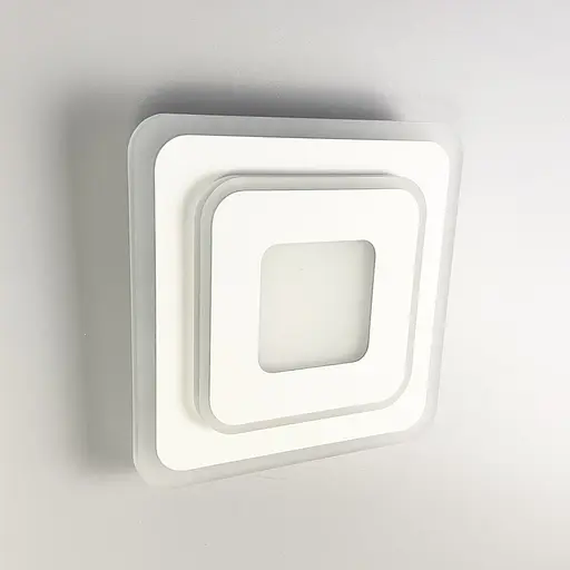 Cвітильник LED з матовим акрилом білого кольору 25х25 см | Line F | Арт. 2234-250 WT - фото 3