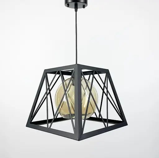 Світильник лофт у корпусі чорного кольору | Арт. 12308/1 | Line F - фото 2