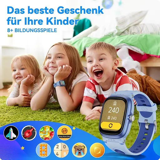 Anyloop Дитячий розумний годинник для хлопчиків і дівчаток Фітнес-активність Трекер 19 спортивних режимів Серцевий ритм Монітор - фото 3