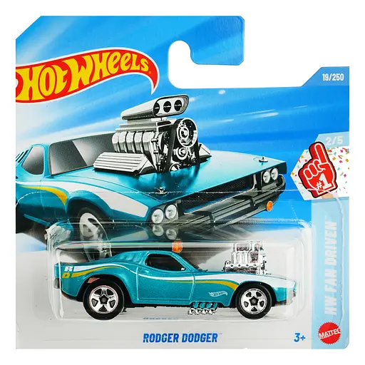 Базовая машинка Hot Wheels HW Fan Driven Rodger Dodge голубая (5785) JJH94-N521