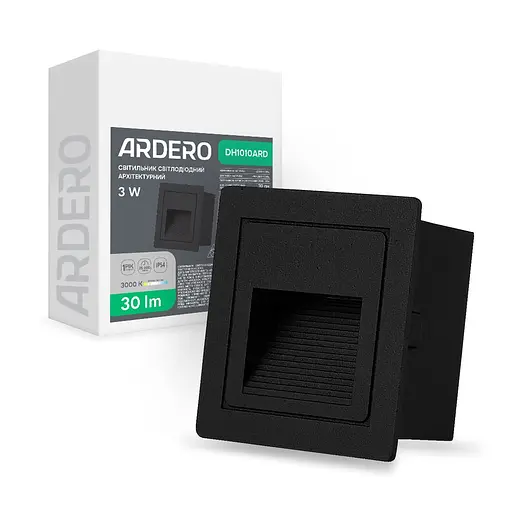 Архитектурный светодиодный накладной светильник Ardero DH1010ARD LEVEL 3Вт 3000K черный - фото 1