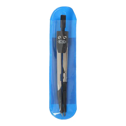 Циркуль, у м’якому PVC чохлі, чорний, Smart