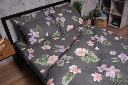 Комплект постільної білизни Moon&Star Бязь Gold Люкс Gerbera King Size 220x240 наволочки 2х50х70 - фото 2