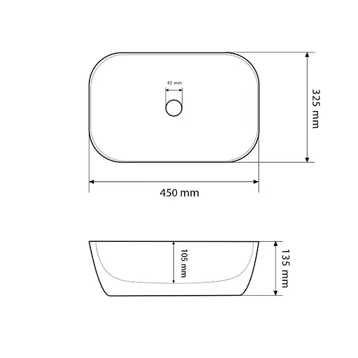 Умивальник VBI Ravenna black glossy накладний VBI-011227, Чорний - фото 3