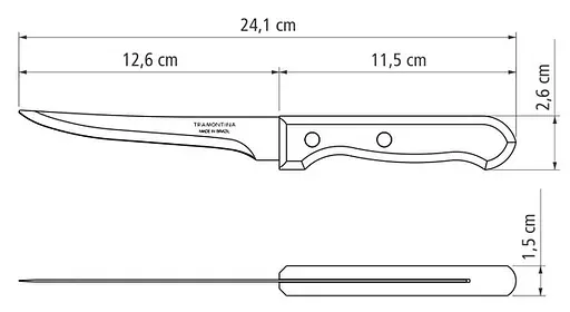Нож обваловочный Tramontina DYNAMIC, 127 мм - фото 2