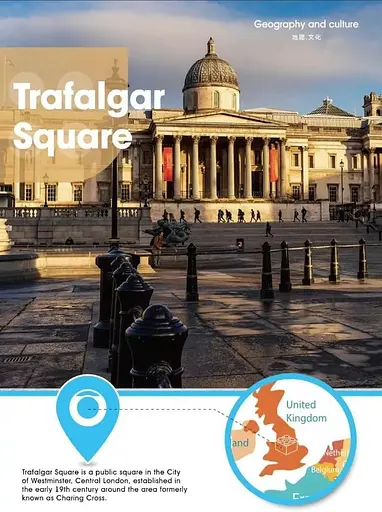Конструктор Архитектура Wange 3D Трафальгарская площадь Лондон Trafalgar Square для детей и взрослых 3Д 1245 деталей - фото 5