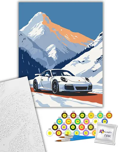 Набір для розпису ArtCraft Porsche 911 40 x 50 см (12505-AC) - фото 2