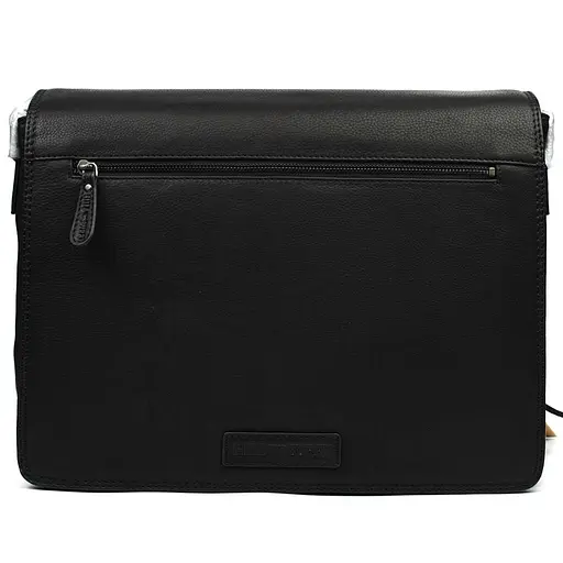 Кожаная мужская сумка через плечо Hill&Burry 40х30х16 см sum0025788 - фото 2