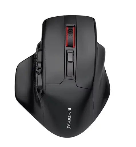 Ігрова комп'ютерна миша E-YOOSO X-31 мишка з USB приймачем 2.4G і 4800 DPI, чорна  - фото 1