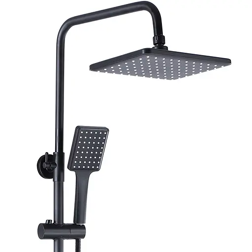 Душовя система Rea Hass з виливом black REA-B9968, Чорний - фото 4