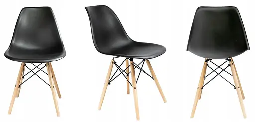 Обеденный комплект Jumi Scandinavian-2 Black - фото 3