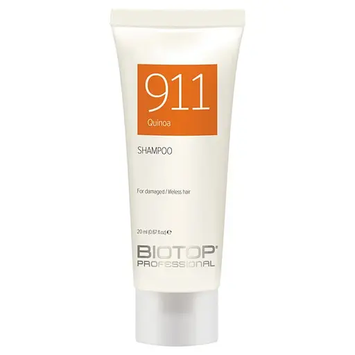 Шампунь з протеїнами кіноа 911 Quinoa від BIOTOP Professional з вітаміном Е без SLS/SLES та парабенів 20мл - фото 1