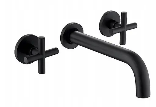 Смеситель для умывальника Rea Exit black mat черный скрытого монтажа REA-B8000 Черный матовый - фото 1