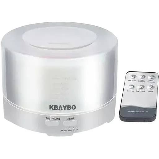 Увлажнитель воздуха Kbaybo L500 настольный для комнаты с подсветкой 7 цветов 500 мл пульт ДУ