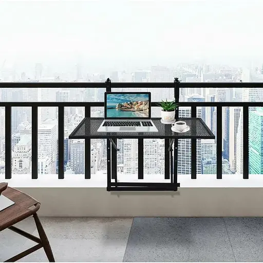 Подвесной столик Costway Mesa балконный черный - фото 7