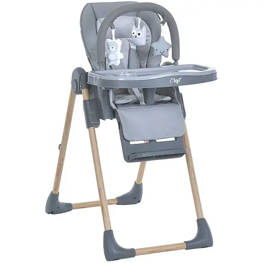 Стульчик для кормления ME 1115-W CRAFT Gray