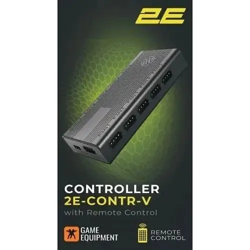 Контроллер для управления RGB подсветкой 2E черный до 10 вентиляторов SATA питания (2E-CONTR-V) - фото 1