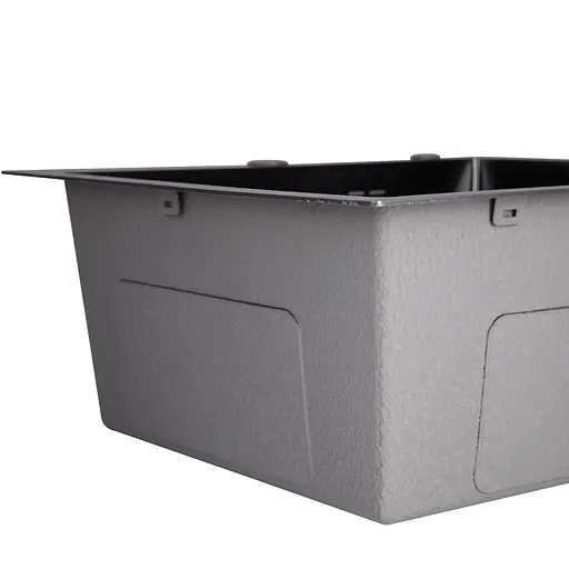 Кухонна мийка Lidz H5050B 3.0/0.8 мм Brush Black (LDH5050BPVD3008), Чорний - фото 6