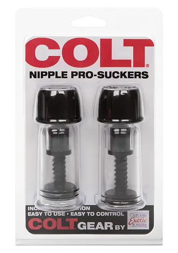 Помпа для сосков CalExotics Colt Nipple Pro-Suckers 10.3 см черный - фото 2