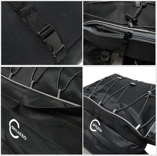 Велосипедная сумка на багажник. велоштаны с дождевиком 55L Carruzzo 34х39х43 см sum0021405 - фото 9