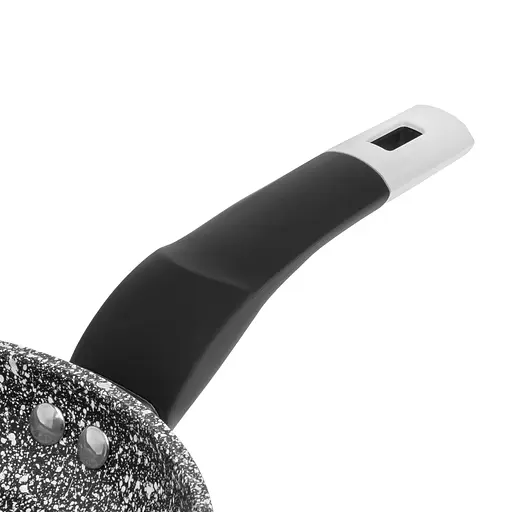 Сковорода алюминиевая Ø 18 см с покрытием под мрамор без крышки, Zauberg Черный 86976 - фото 5