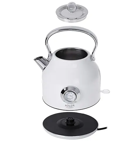Електрочайник з термометром Adler AD 1346 White - фото 6