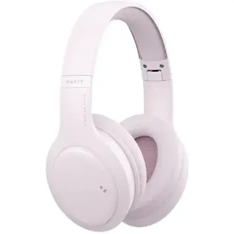 Наушники беспроводные Havit H633BT Pink Bluetooth 5.1 микрофон динамика 40 мм Type-C 350 mAh (HV-H633BT) - фото 2