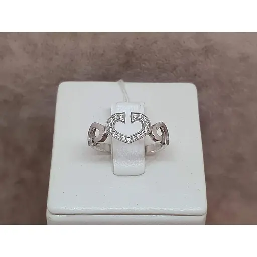 Серебряное кольцо Агни КАНТ с фианитами. 1624/1Р-CZ 17 - фото 4