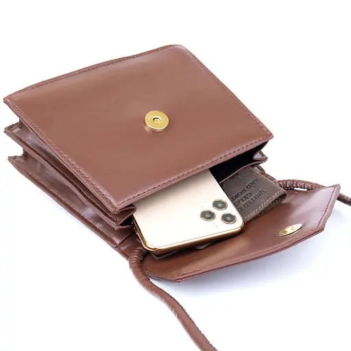 Горизонтальная сумка Vintage угловидная из кожзаменителя 17.5х15.5х6 см sum0027543 - фото 3