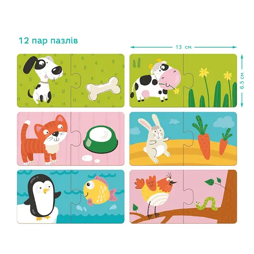 Дитячий пазл Хто Що Їсть DoDo 300118, 24 елемента - фото 5