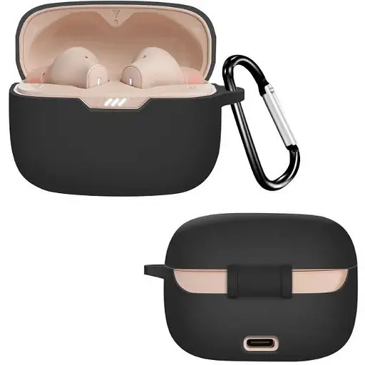 Чохол-накладка DK JBL Tune 230NC | Silicone Candy Friendly з карабіном (016034) (black)