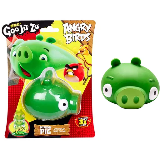 Фігурка GooJitZu Свинка Енгрі Бьордс розтягується (123992) - фото 2