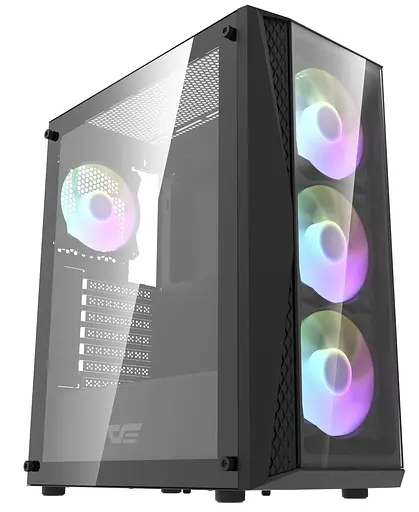 Корпус Darkflash DK352 Plus без БЖ (DK352 PLUS BLACK) - фото 1