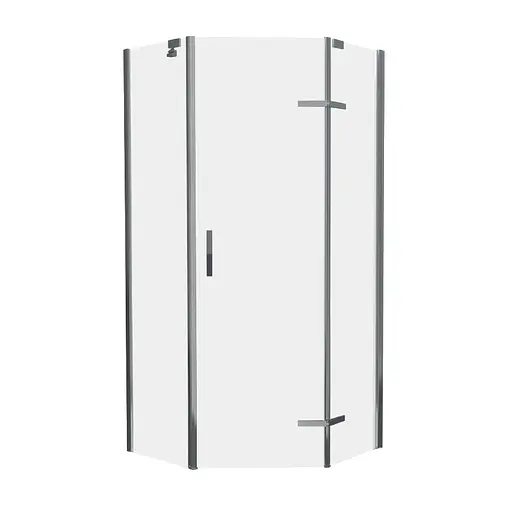 Душова кабіна Eger Stefani 90x90 без піддону 599-535/1, прозорий, хром - фото 1