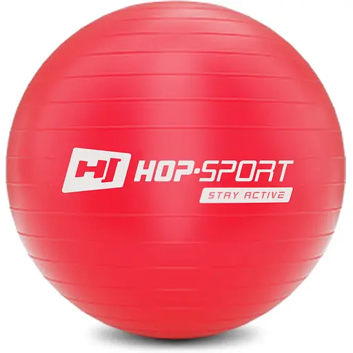 Фитбол Hop-Sport 45см красный + насос 2020