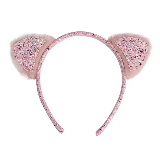 Обруч для волос Пушистые розовые ушки