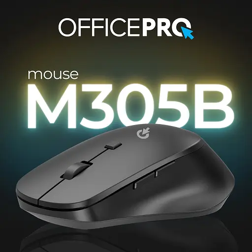 Миша OfficePro Silent Click Ergonomic Wireless Black (M305B) [144317] - фото 3