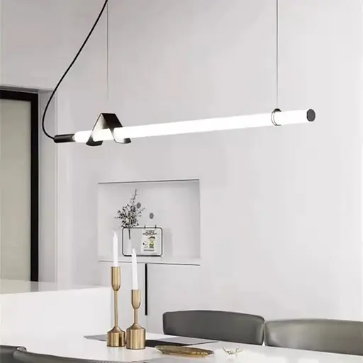 Трубчатый светильник LED с черным корпусом 120 см | Line F | Ст. NO17-1200L BK - фото 1