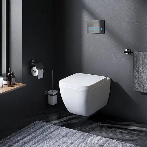 Унитаз подвесной FlashClean Am.Pm Gem с сиденьем микролифт белый C901701SC, Белый - фото 7