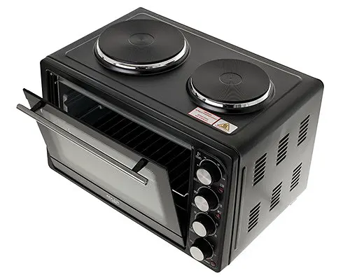 Духовка електрична піч Adler AD 6020 36 л + електроплита 2 конфорками - фото 3